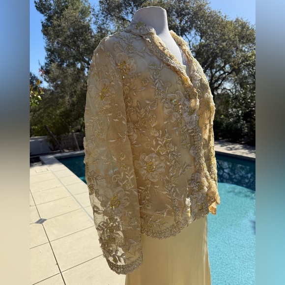 Lucy De Castenou custom 3-pc skirt, cami and hand-embellished jacket - size XL - Picture 12 of 12